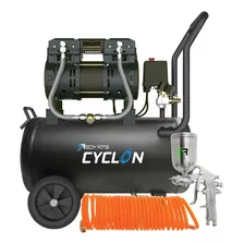 Compresor De Aire Electrico Portátil Goni 37010k Monofásico 24l 2hp 120v 60hz Negro