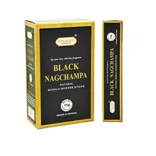 Incenso Massala Anand Black Nag Champa Kit 6 Caixas De 15gr