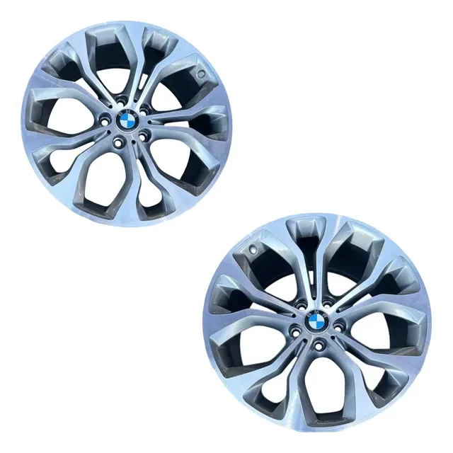 2 Rodas Liga Aro 20 Bmw X5 F15 2014 À 2018 5x120mm Prateado 1