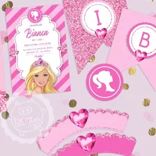 Kit Imprimible Barbie Fashion Textos Ediables, Cumpleaños!