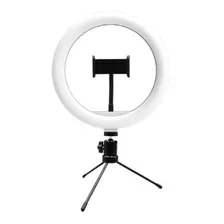 Suporte Ring Light Livestream 10 Pol. Tripé Ajustável Usb 