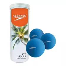 Kit 03 Bolas Para Frescobol Speedo Azul