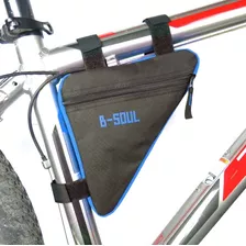 Bolso Triangular Negro C/azul / Mtbikecl