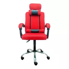 Silla De Escritorio Starway Wl 01 Ergonómica Roja Con Tapizado De Mesh Y Tela