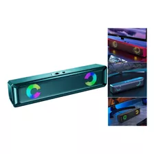 Soundbar Mini Caixa De Som Multimídia Led Gamer Usb P/ Tv Pc