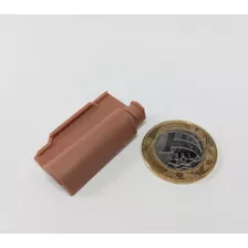 50 Pçs Telha Potuguesa Maquete Miniatura Eng Civil Arquit