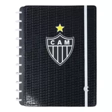 Caderno Inteligente Atlético Mineiro 80 Folhas Preto Tam. G