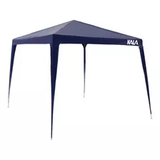 Tenda Gazebo Desmontável Em Tubos De Aço 3m X 3m Azul Kala