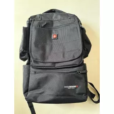 Mochila Swissbrand Multipocket Negra Excelente Opción !