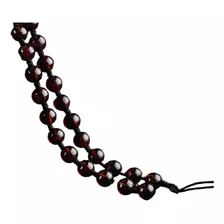 Wine Red Garnet Pendant Necklace Crystal