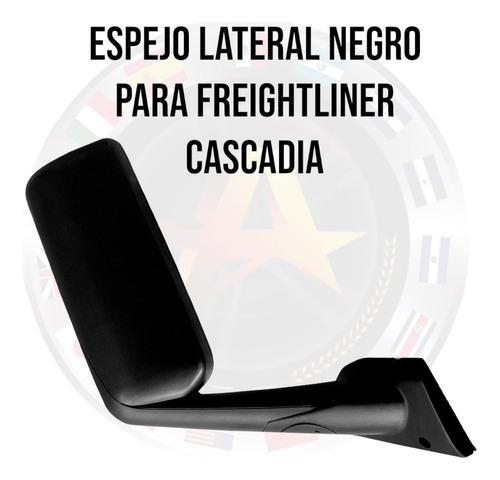 Espejos Laterales Para Freightliner Cascadia Negros Mate Par Foto 2