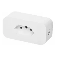 Tomada Wifi Bivolt 16a Medidor De Consumo Alexa Google Cor Branco