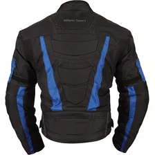 Milano Sport Gamma Chaqueta De Moto Con Acento Azul Negro Xx