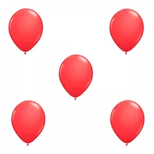 Balão Bexiga Vermelho Liso - N° 9 - Látex - 50 Unidades