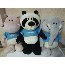 Hipopótamo Leão Elefante Urso Panda Filhotes Nestlé