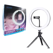 Iluminador Led Ring Light 10 Pol 26cm Suporte Tripé 120 Leds