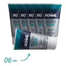 Kit 6 Creme Depilatório Masculino Corporal 150g Depil Bella