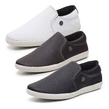 Tênis Masculino Slip On Mule Frete Grátis Kit 3