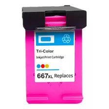 Cartucho Compatible Con Hp 667 Xl Color Hp 2375 2775 2776