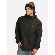 Casaca Windbreaker Mahalo Negro Hombre Maui And Sons