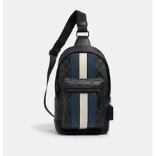 Pechera Coach Negra Mono C/azul Mariconeramochila Cro