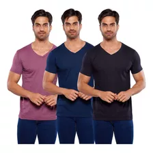 Paquete De 3 Playeras Alfani Blancas Cuello V Para Hombre 