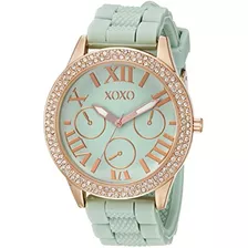 Reloj Xo80o De Acero Inoxidable Dorado Xoxo Para Mujer Con B