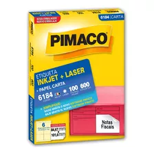 Etiqueta Pimaco Inkjet+laser Branca Carta 6184