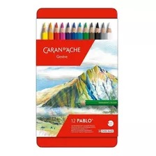 Lapices Carandache Pablo X 12 Permanentes Lata