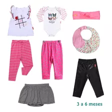 Kit Único 12 Peças Roupas Infantil Menina Atacado