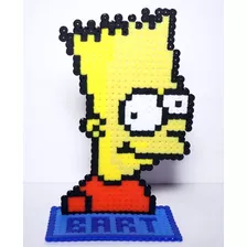 Pixel Art Bart Os Simpsons 16-bit Com Base Removível