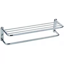 Toallero Y Repisa Rack En Acero Inoxidable Fc