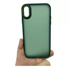 Capa Case Capinha Para iPhone XR De Silicone Acrílico Fosca