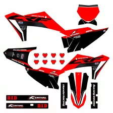 Kit Gráfico Crf 230 Biker My23 Vermelho Honda 3m 0,50mm