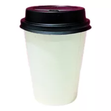 Vaso 330 Cc Blanco Polipapel 12 Oz Con Tapa X 100 Un. Cafe