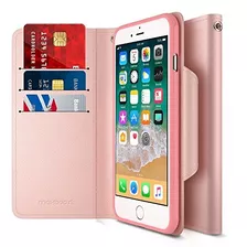 Maxboost Para iPhone 8 Plus Funda De Cartera [estilo Folio]