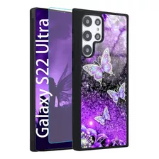 Funda Para Samsung Galaxy S22 Ultra - Mariposas Violeta