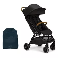 Coche Compacto Tipo Maleta Para Bebe Nuna Trvl Color Negro