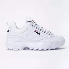 Tenis Para Hombre Fila Disruptor Ii Premium Color Wht/fnvy/fred - Adulto 8.5 Us