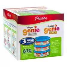 Recambio Para Playtex Diaper Genie 810 Unidades 3 Paquetes D