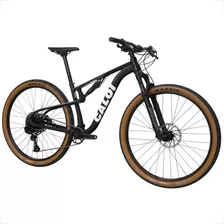 Bicicleta Mtb Caloi Elite Fs Alumínio Full Sram Boost 1x12v Cor Preto Tamanho Do Quadro M[170cm-180cm