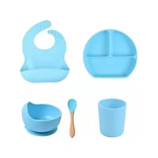 Babadores De Silicone P Bebês Prato De Jantar 5pcs Bpa Free