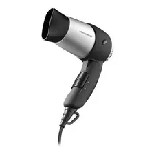 Secador De Cabelo Portátil 1200w Dobrável Viagem Bivolt Cor Preto/prata 110v/220v