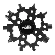 Multiherramienta Universal Portátil Wallis, K900381, 22 Usos, Acero Inoxidable, Negro