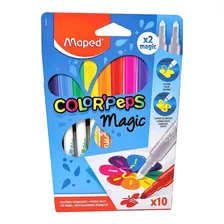 Plumones Mágicos Para Colorear Surtidos C 10 Dibujo Colores