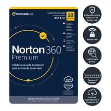 Norton 360 Premium 2024 / 75gb / 1 An 10 Disp Antivirus