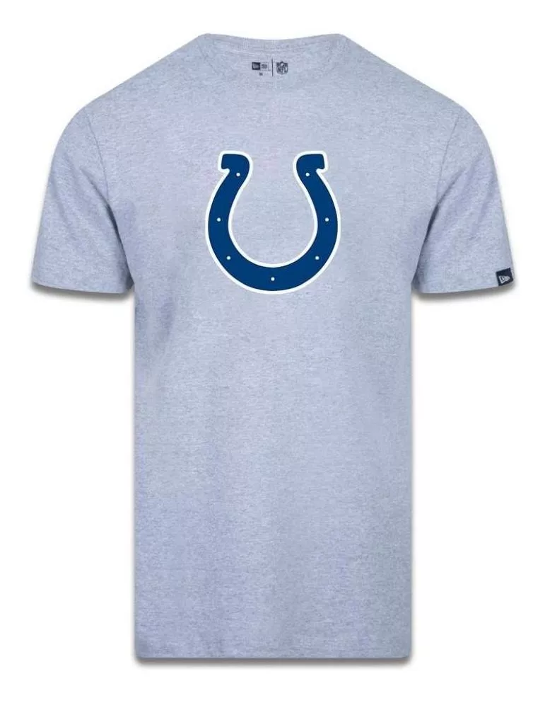 Camiseta New Era Indianapolis Colts Logo Time Nfl Cinza