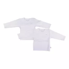  Set 2 Pzas Camiseta New Born Blanco Pillin (prw100bco)