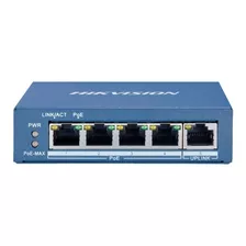 Hikvision Ds-3e0505p Switch Gigabit 5 Puertos 4 Poe 1 Uplink