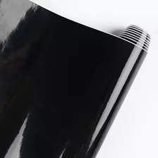 Papel Vinilo Panoramico Color Negro Brillante 50 Cm X 1.35m